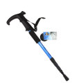 Outdoor Adjustable Trekking Pole 4 Sections Walking Stick Crutch Camping Climbing Alpenstock Cane