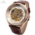 KRONEN & SOHNE **Royal Carving** Skeleton Warrior Automatic Mechanical Leather Watch