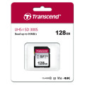 TRANSCEND 300S 128GB UHS-1 CLASS 10 U1 V10 SDXC CARD - 3D NAND