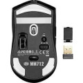 CM Mouse MM712 Wireless Ultra light Gaming mouse.Bluetooth and wireless; 59g