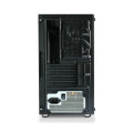 RCT mATX Case with 300W; Tempered Glass side panel- Black