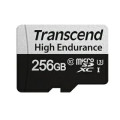 TRANSCEND 350V 256GB HIGH ENDURANCE MICRO SD UHS-I  U3 CLASS10 - READ 100 MB/S - WRITE 45MB/S - W...
