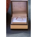 9CT White Gold Solitaire Ring (Refurbished)