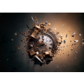Steampunk Wall Clock Exploding