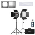 GVM 560AS Bi-Colour LED 2 Light Panel Kit plus Softboxes