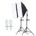 Studio Light Kit  2 x 150w CFL Lights with Softboxes and Stands