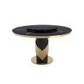 KC FURN-Luxury Round Marble Dining Table