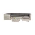 KC FURN-4 Seater SunScape Patio Set with Storage Ottoman