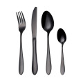 KD kitchen cutlery stainless steel dining set Black (x4)