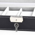 Killer Deals PU Leather 6 Slot Luxury Watch Organizer Display Case Box