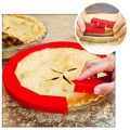 Killer Deals kitchen baking pie crust silicone protective shield - Red