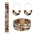 Killer Deals Tortoise Shell Cheetah Earrings + Leopard Bracelet Bundle