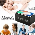 Killer Deals Qi Wireless Charger Digital Alarm Clock for Samsung/iPhone/Huawei