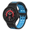 Killer Deals Perforated Silicone Strap for Samsung Galaxy Watch 4- Black & Blue