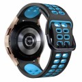 Killer Deals Perforated Silicone Strap for Samsung Galaxy Watch 4- Black & Blue