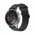 Killer Deals 22mm Universal Watch Silicone Strap For Samsung/Huawei- Black + Blue