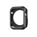 Killer Deals Silicone Strap & Bumper Case Combo for 42/44/45mm Apple Watch- Black & Grey