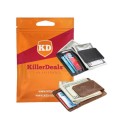 Killer Deals PU Vegan Leather RFID Money Clip Wallet - Brown + Black Combo