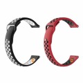 Killer Deals 20mm Perforated Silicone Strap for Samsung Gear Sport- x2 Combo