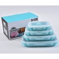 COLLAPSIBLE SILICONE FOOD CONTAINER  4PCS SET