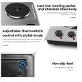 Double Flat Electric Cooker (1500W + 2000W)