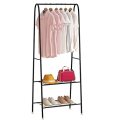 Standing Triangle Clothes Display Rack With Storage Shelf Rack