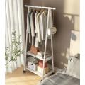 Standing Triangle Clothes Display Rack With Storage Shelf Rack