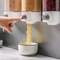 Wall-Mounted Food Dispenser Grain Storage Container