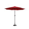 Freestanding Polyester Patio Umbrella-Red