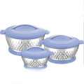 Set of 3 Insulated Hot Pot Casseroles with Stainless Steel Handles