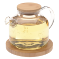Bamboo Teapot 1 litre glass with lid
