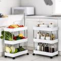 3 Layers Stainless Steel Kitchen Trolley