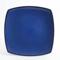 16-Piece Square Reactive Glaze Dinnerware Set, Blue