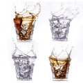 Set of 6 Whiskey Crystal Rocks Glasses with Heavy Base