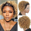 Ombre Pixie Curly wig