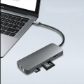 8 in1 USB-C Multi-function Laptop Docking Station Converter Type-C to PD+USB*2+HDTV+Type-C+SD+TF+...