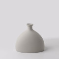 Abstract Hand Crafted Ceramic Vase Concrete Round Top Style  30000188