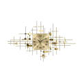 Gold numeral wall clock - 120 cm