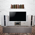 White TV Stand With RGB LED Lights G1