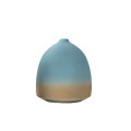 Light Blue &amp; Sand Colour Ceramic Table Vase &amp; Flower A Style  20165244