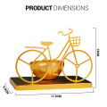 Modern Gold Bicycle With Bowl Table Decor