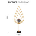 Modern Gold Water Drop Design With Crystal Ball Table Decor BJ375-07
