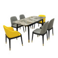 Modern Luxury Extendable Dinner Table With Six Chairs 310&amp;A19