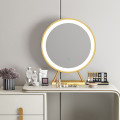 Modern Luxury White Dressing Table With Chair &amp; Mirror F-1.2