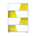 Modern White &amp; Yellow Abstract Book Shelve NDH-R82-1