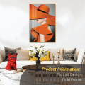 wall art painting decoration lady in orange
