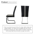 Black &amp; White PU Leather Dinning Chair Single Set