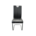 Black pu Leather Dining Chair