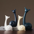 Set Of Four Abstract Ceramic Snails Table Decor T0109 20164647