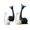 Set Of Four Abstract Ceramic Snails Table Decor T0109 20164647